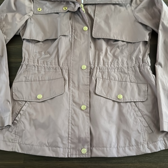 Cole Haan Mauve Packable Hooded Anorack Rain Jacket Small - Picture 3 of 12